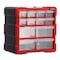 Intertool Drawer Bin Cabinet, 12 Drawers, 10.4 in. x 10.2 in. x 6.2 in., Plastic BX08-4024 - alternate 1